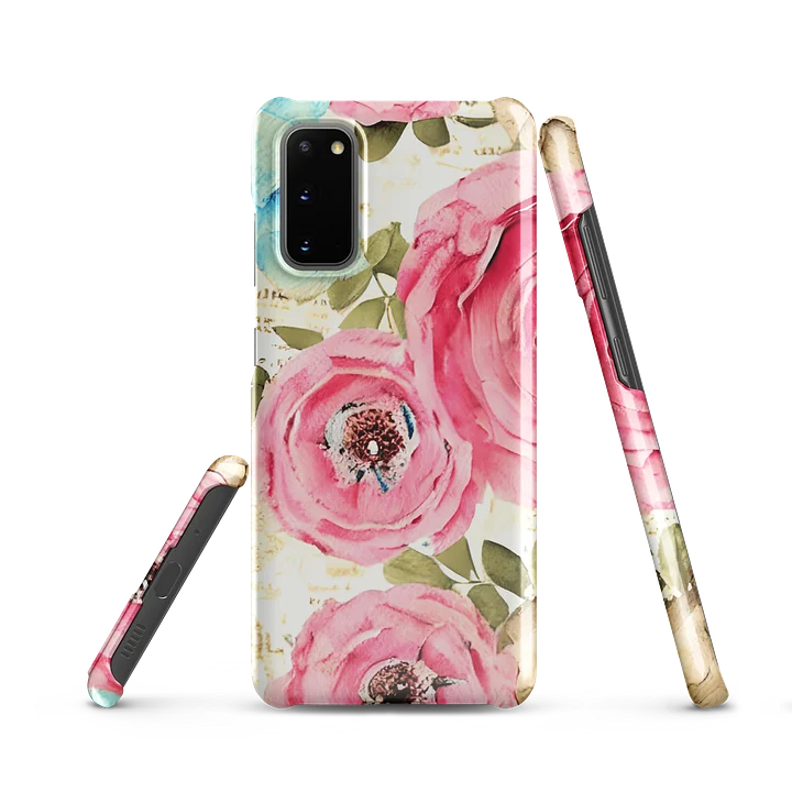 Pink Floral Snap Case for Samsung® product image (7)