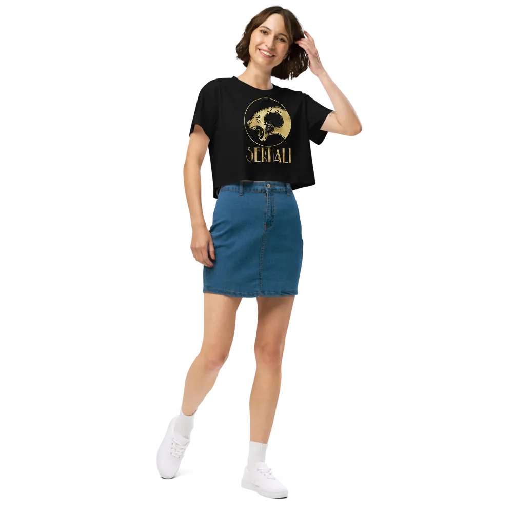 Sekhali Logo Gilded Crop Top product image (7)