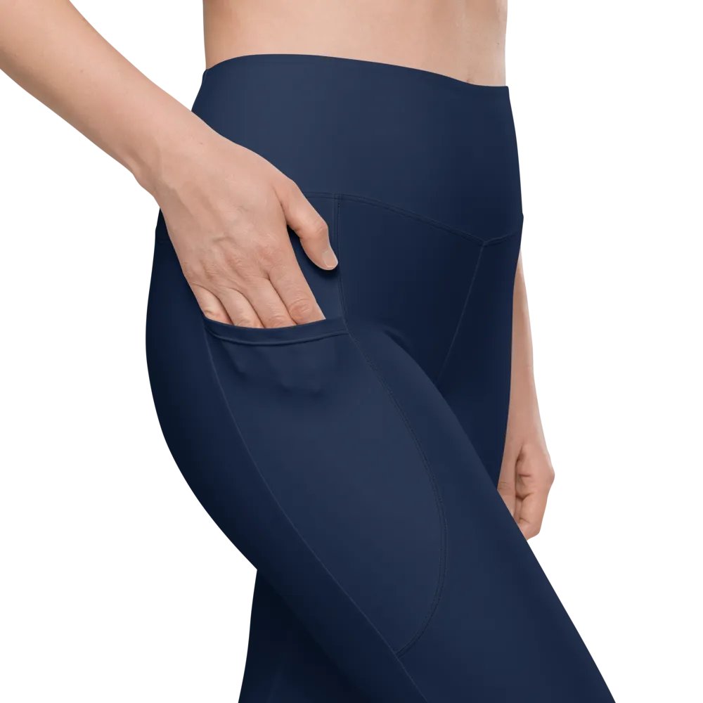 Abstract Blue Leggings with Pockets product image (3)