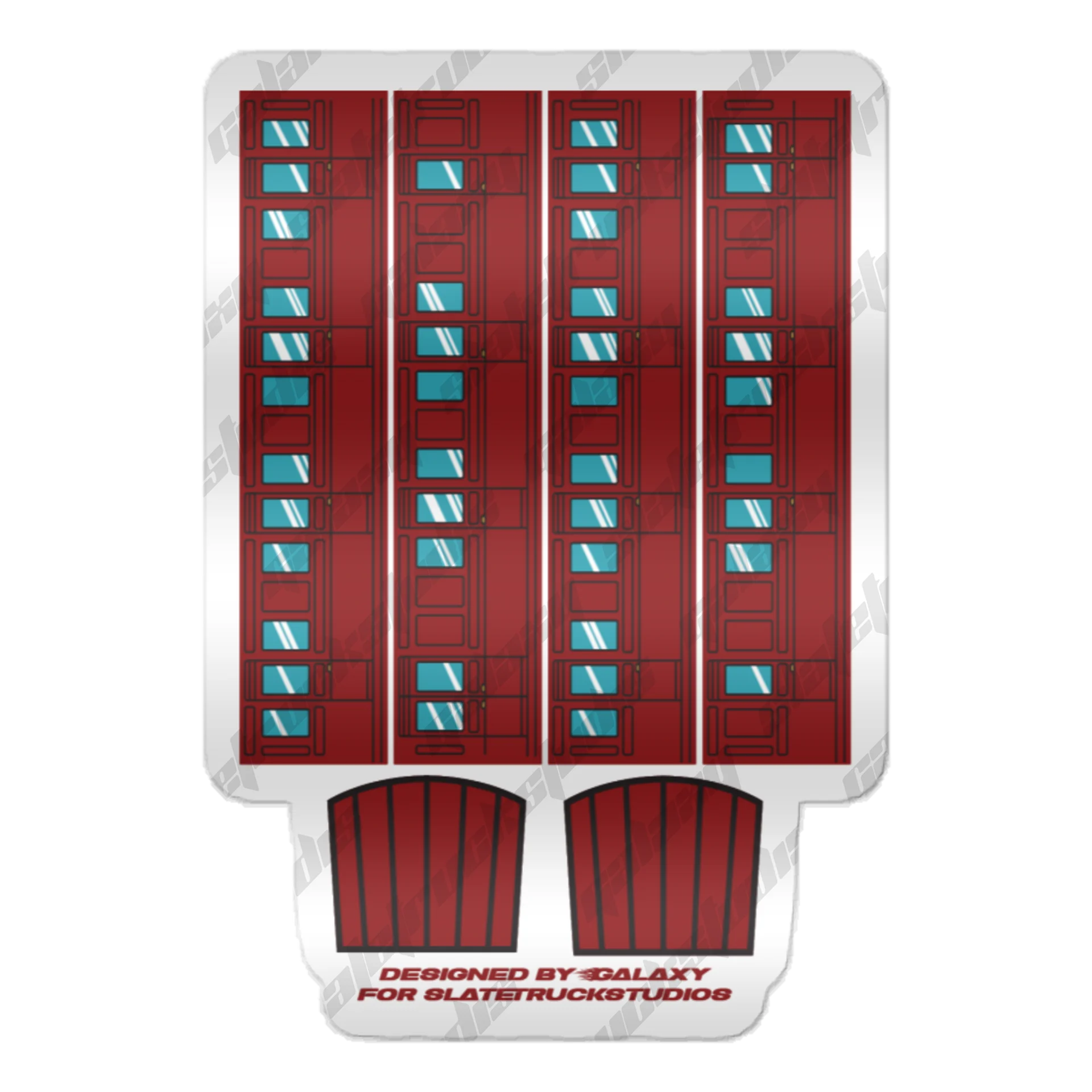 ERTL “Red Branchline Coaches” Sticker Set product image (1)