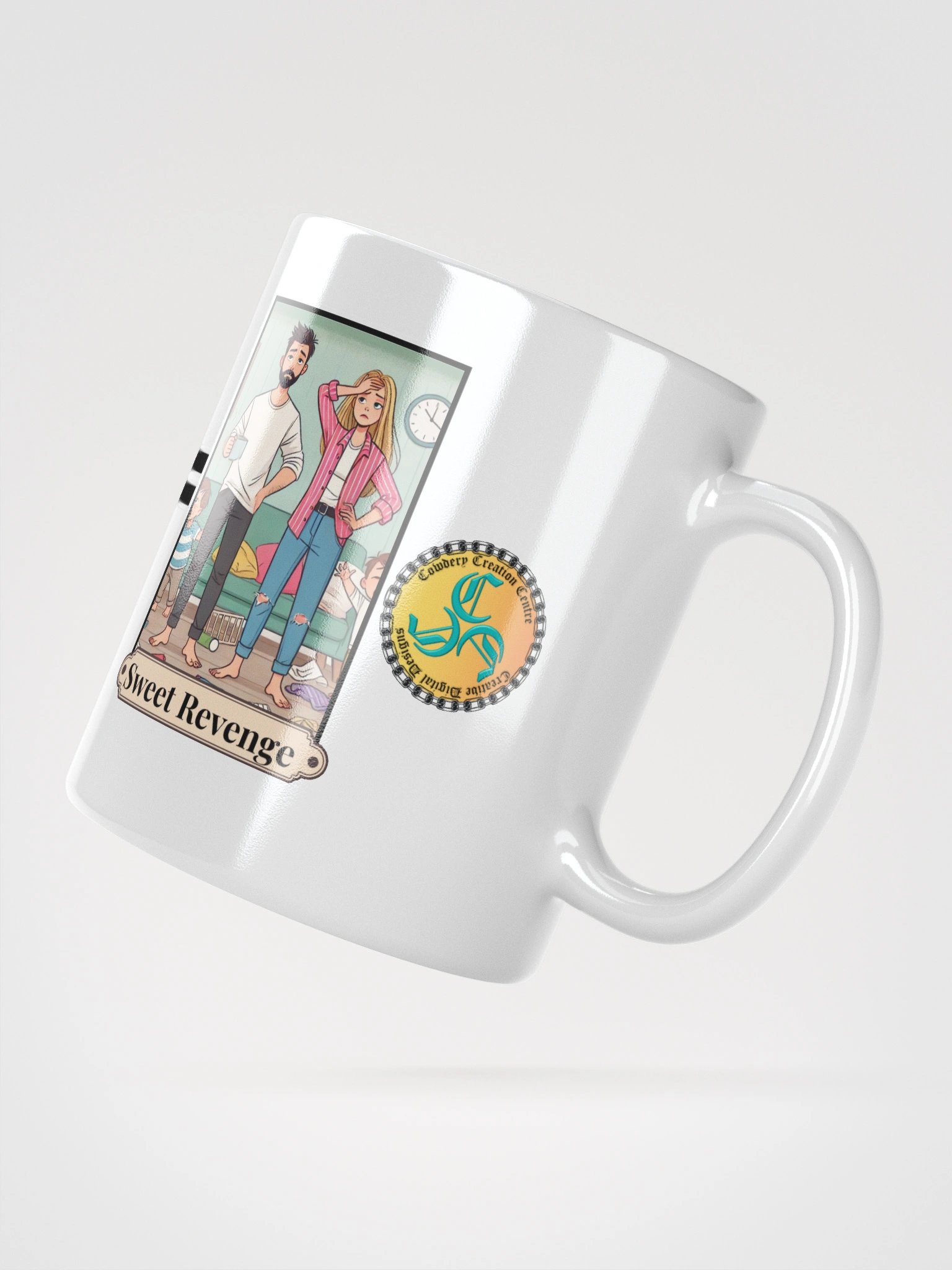 Grandkids + Candy = Sweet Revenge (Both) Glossy White Mug product image (8)