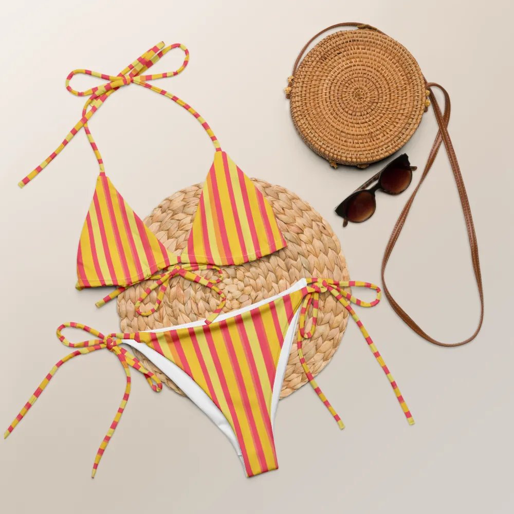 Sunset Stripes Bikini Set product image (5)