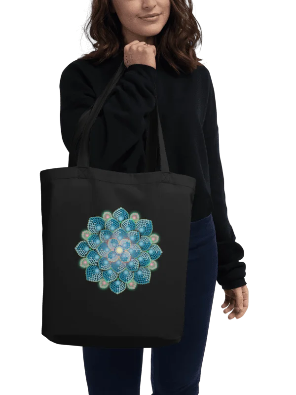 Summer Rain Mandala Eco-Friendly Organic Tote Bag product image (1)