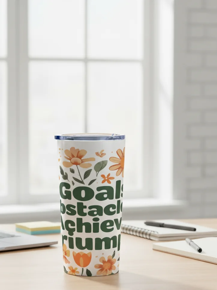 Triumph Floral Stainless Steel Tumbler product image (1)