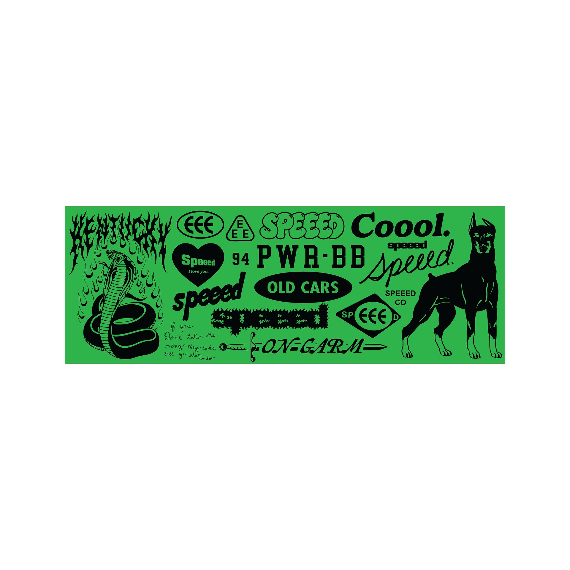 Speeed Collage Bumper Sticker product image (1)
