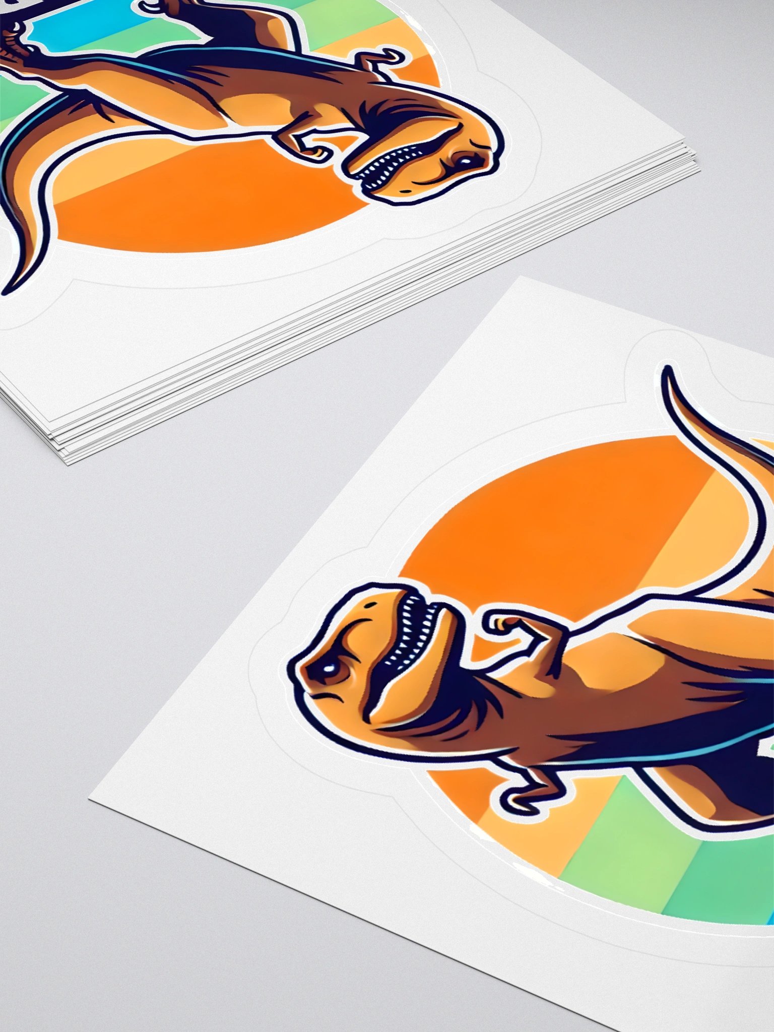 Retro Dinosaur Sticker product image (12)