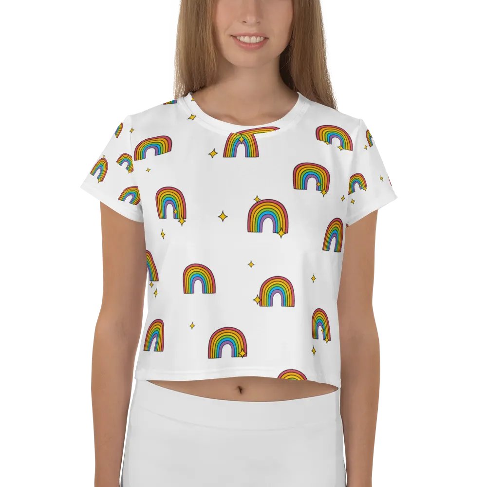 Rainbow Dreams All-Over Crop Tee product image (1)