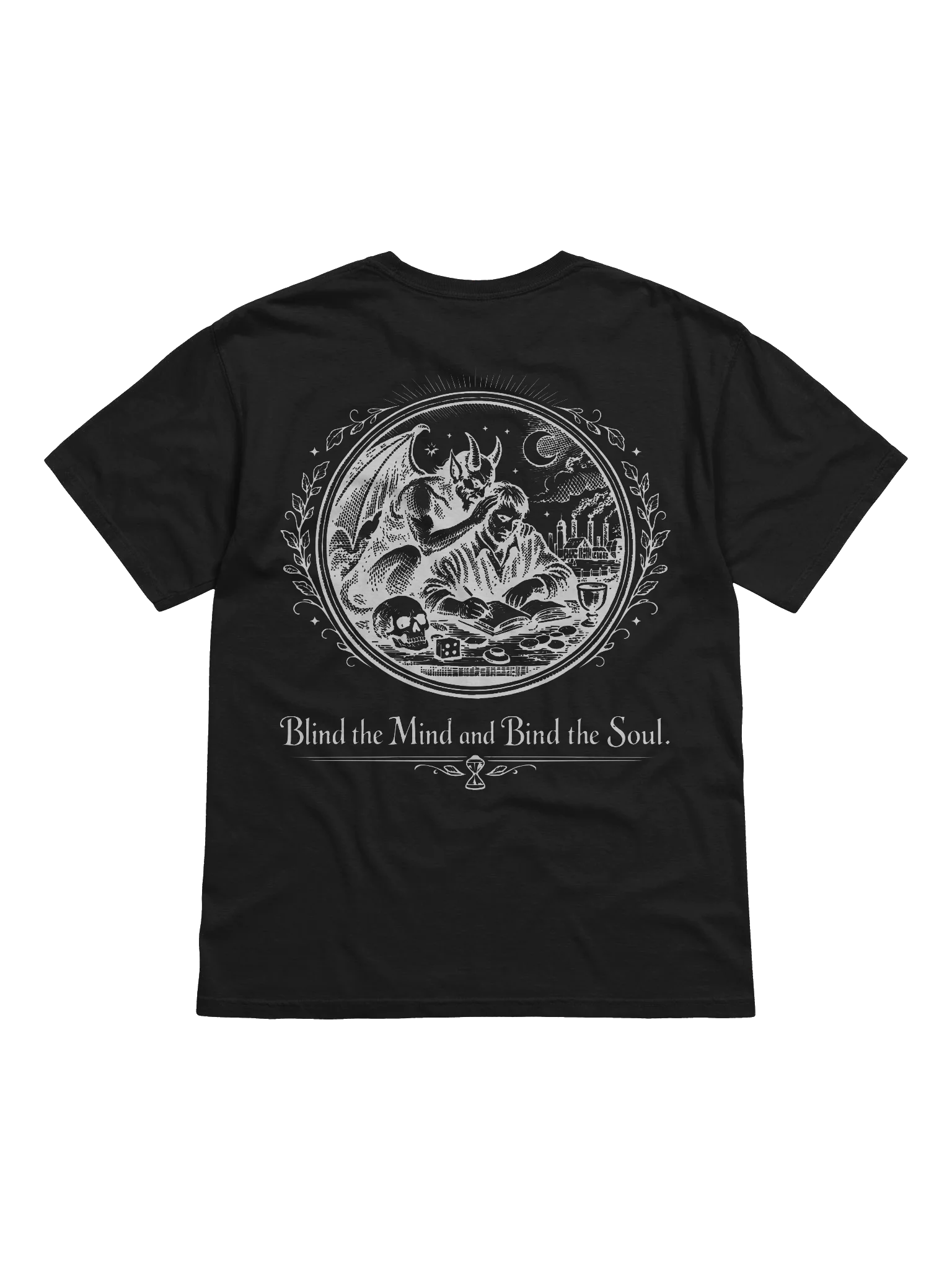 Blind the Mind (White on Black/Color) (Back) product image (1)