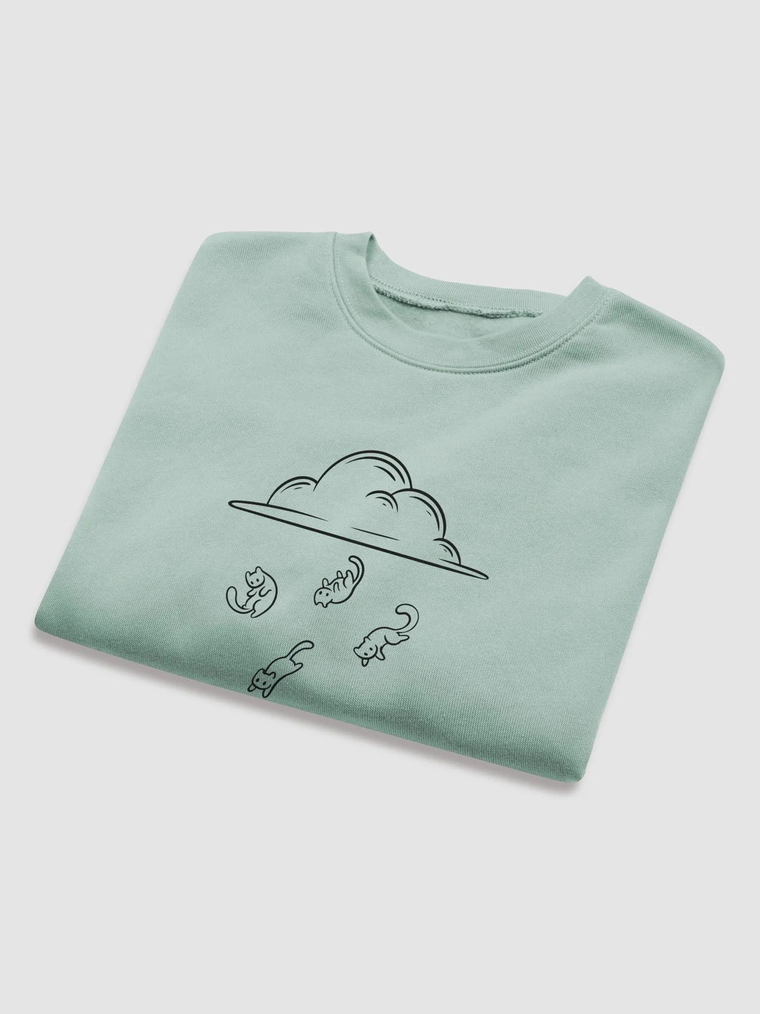 Raining With Cats Crop Sweatshirt product image (21)