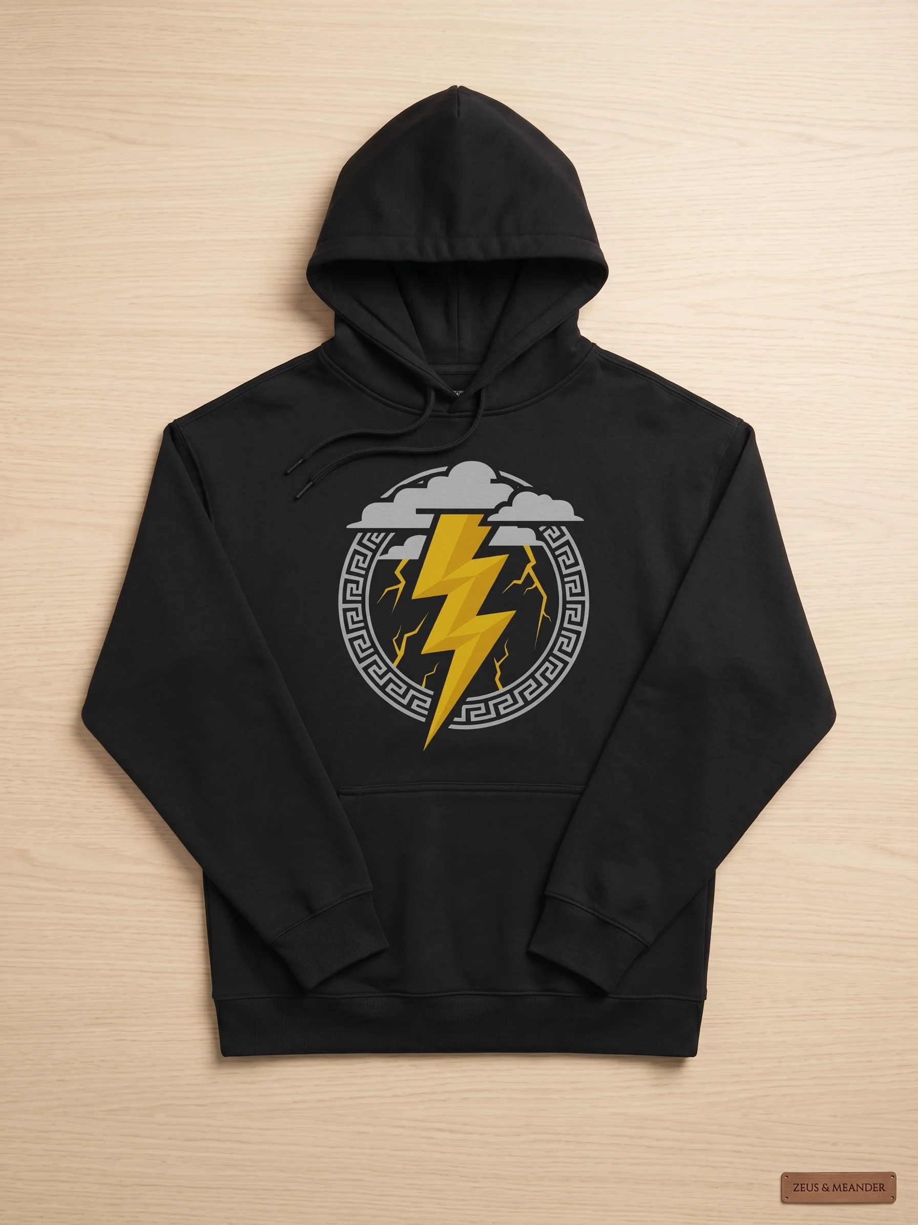 Zeus Lightning Oversized Hoodie – Greek Mythology Thunderbolt product image (12)