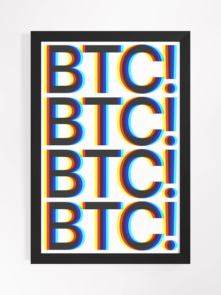 BTC! POP POSTER [framed] product image (1)