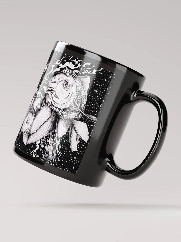 Pisces Zodiac, Black Glossy Mug product image (4)