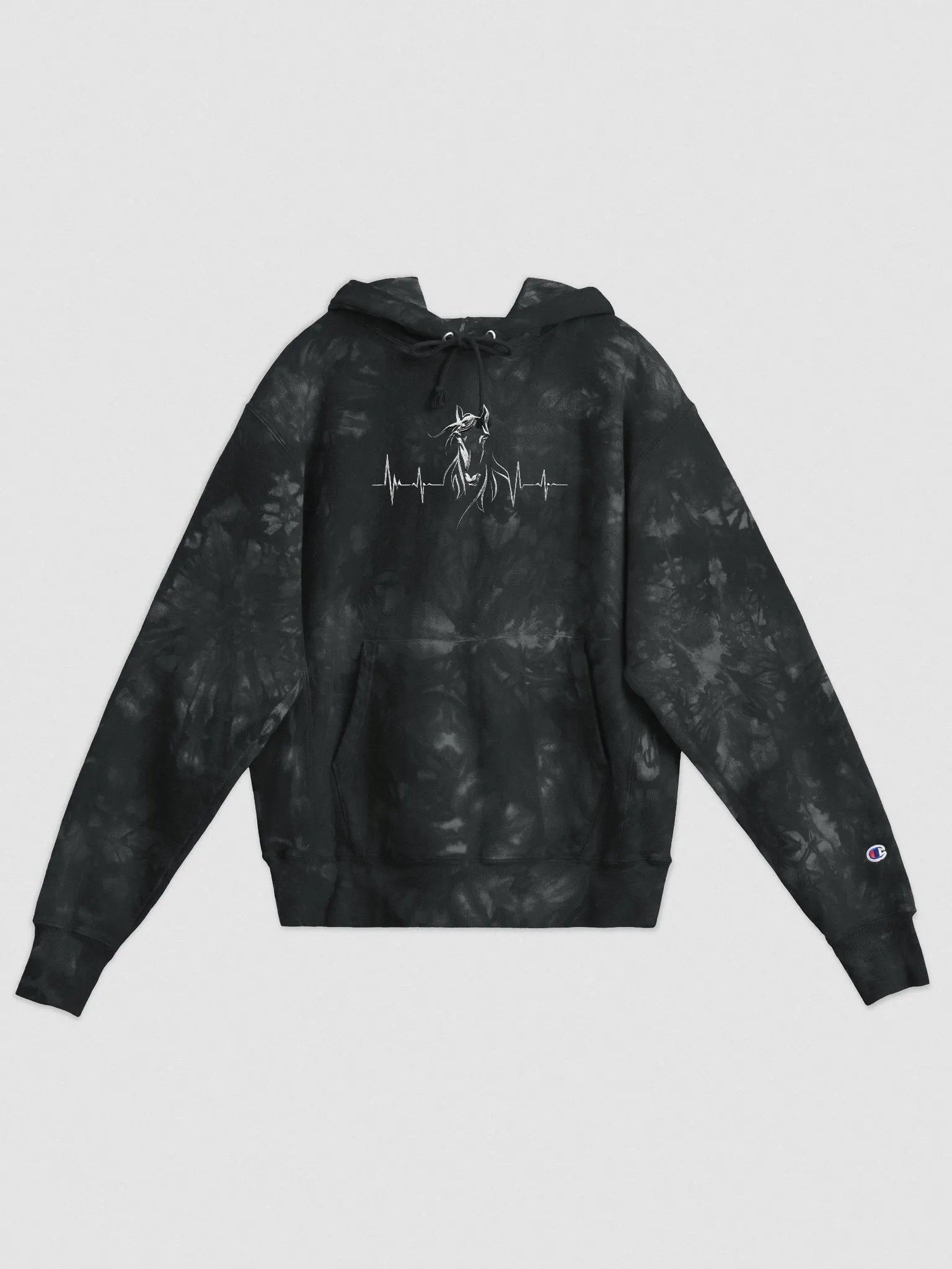 Horse Heartbeat Champion Tie-Dye Hoodie product image (1)