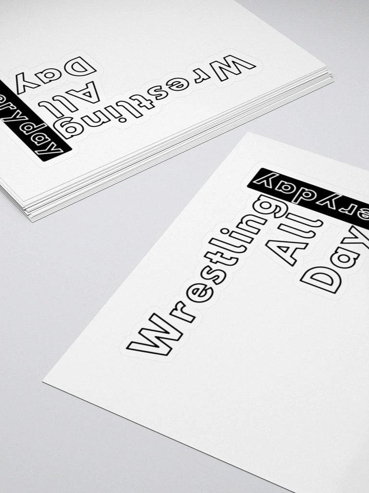 Wrestling All Day Sticker! product image (1)