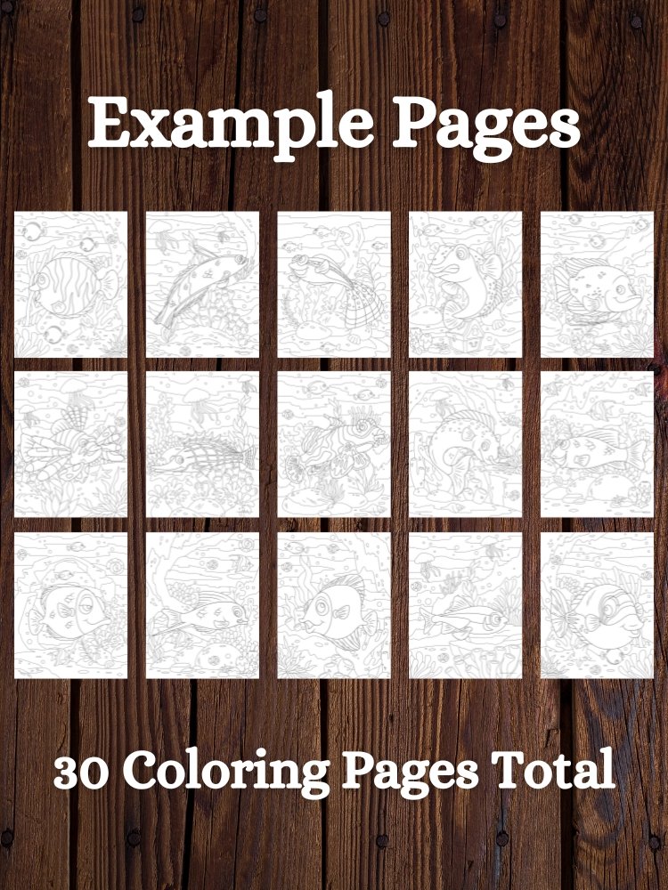 Tropical Fish Printable Coloring Pages product image (3)