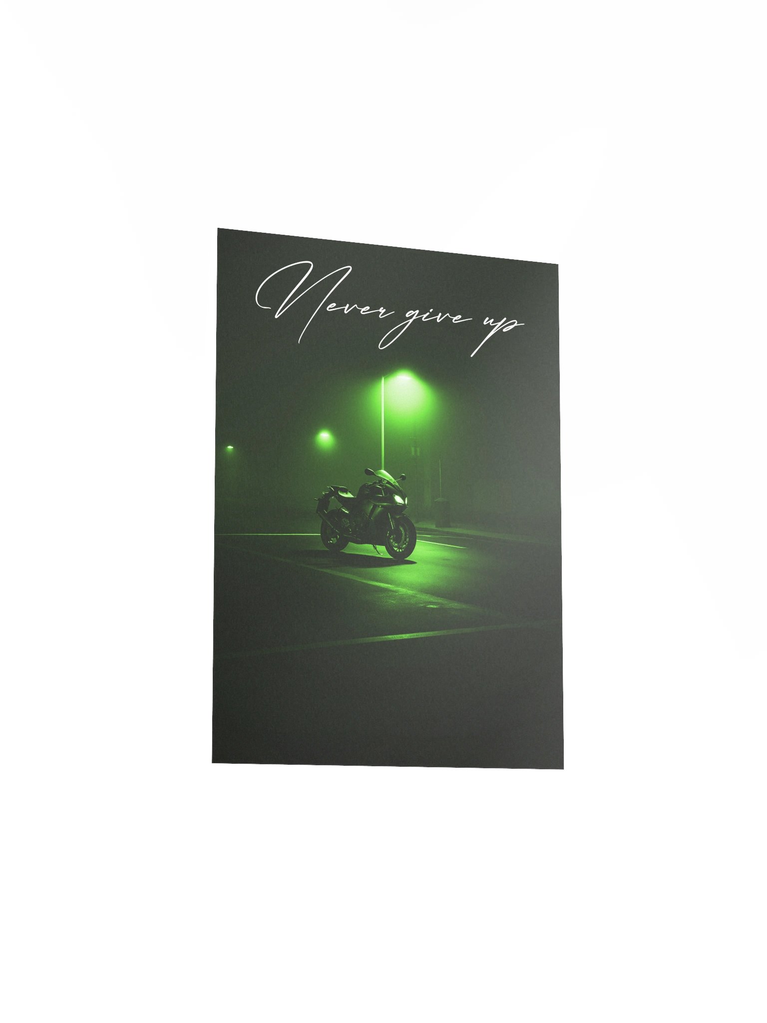"Never Give Up" Handwritten Matte Poster product image (14)