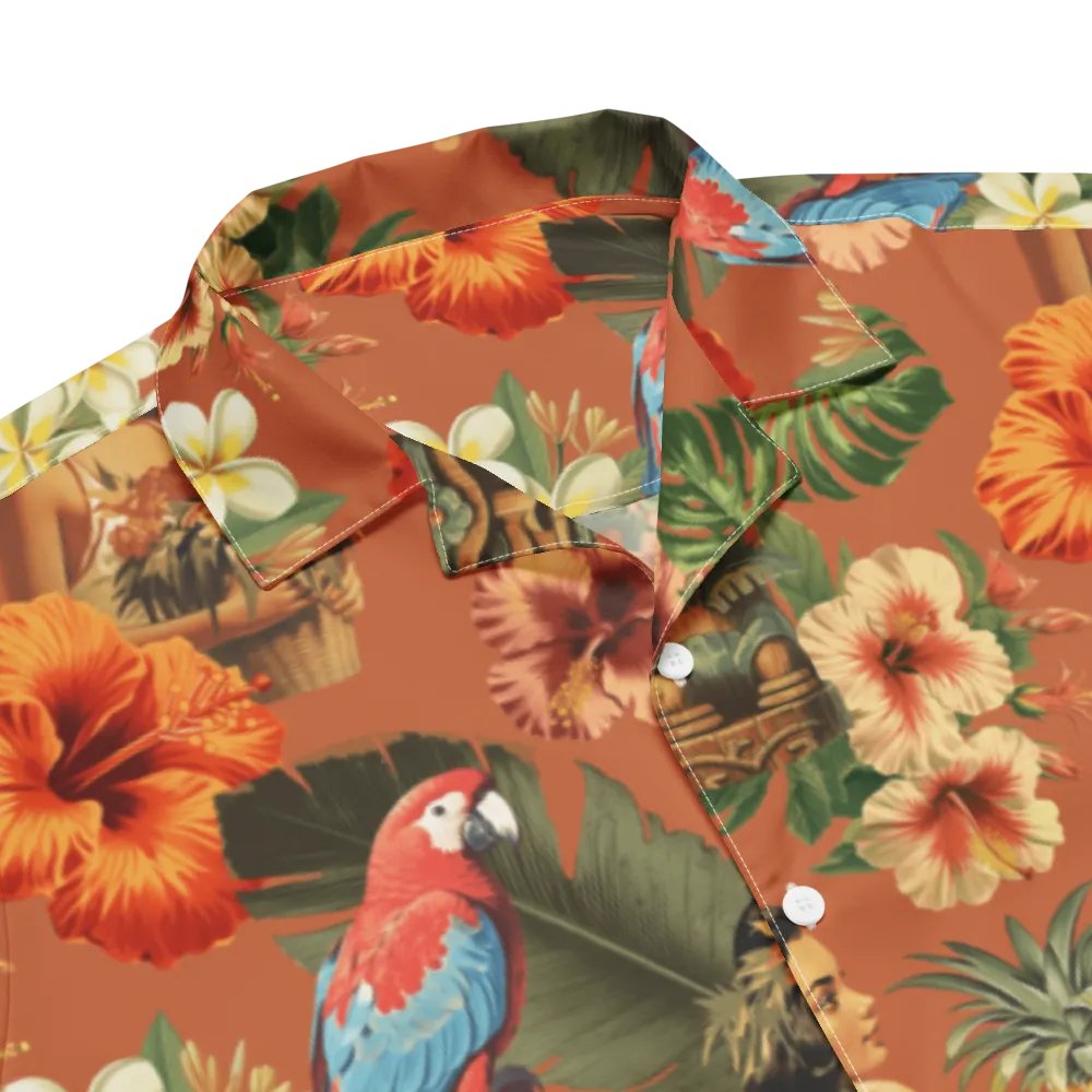 Vintage Tiki Hawaiian Shirt product image (3)