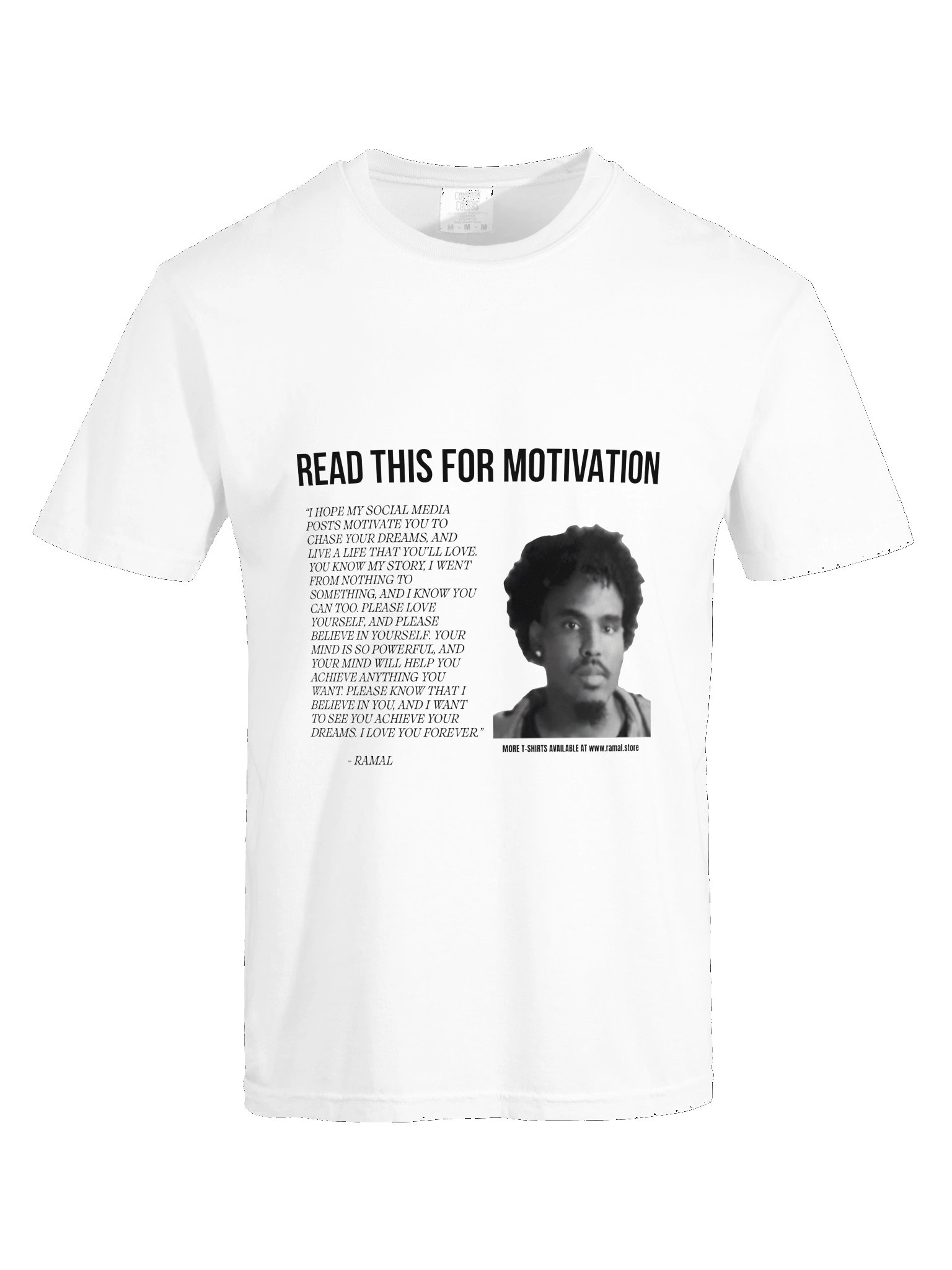 WHITE MOTIVATIONAL T-SHIRT product image (9)