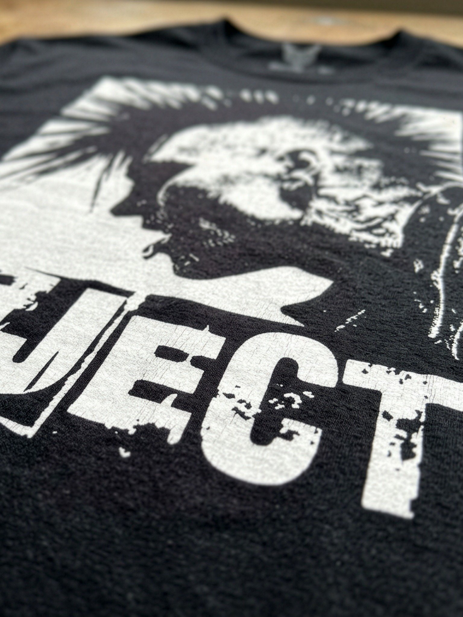 Reject Punk Graphic T-Shirt, Black Alternative Streetwear Punk Rock Tee product image (3)