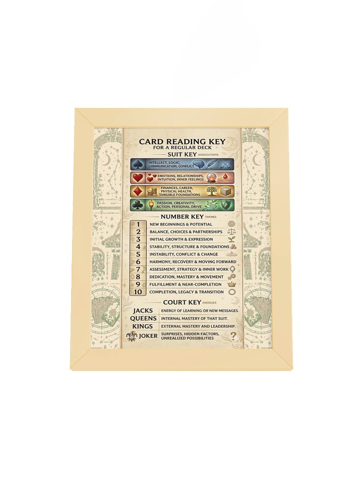 Doña Maria’s Card Reading Key Framed Poster product image (1)