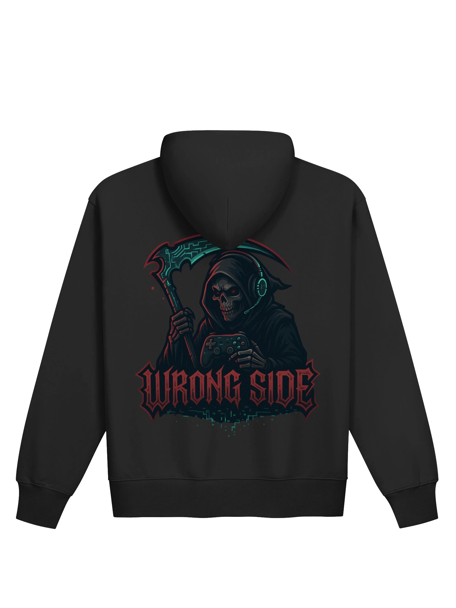 Gothic Worn Letters Heavy Zip Hoodie product image (4)