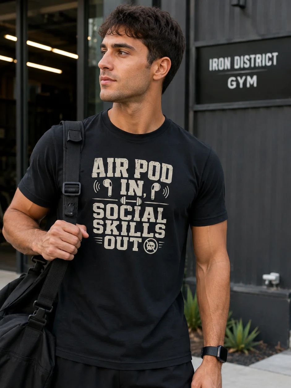 Air Pod In, Social Skills Out Tee product image (2)