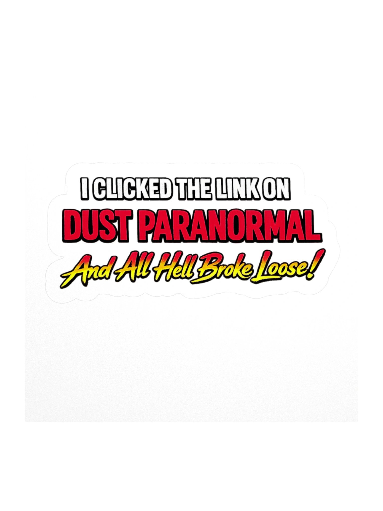 Click The Link 3" x 3" sticker product image (1)