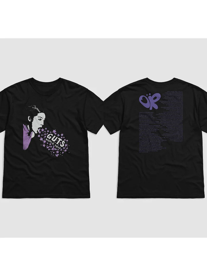 guts tour lyric shirt making the bed x 1 step forward, 3 steps back product image (1)