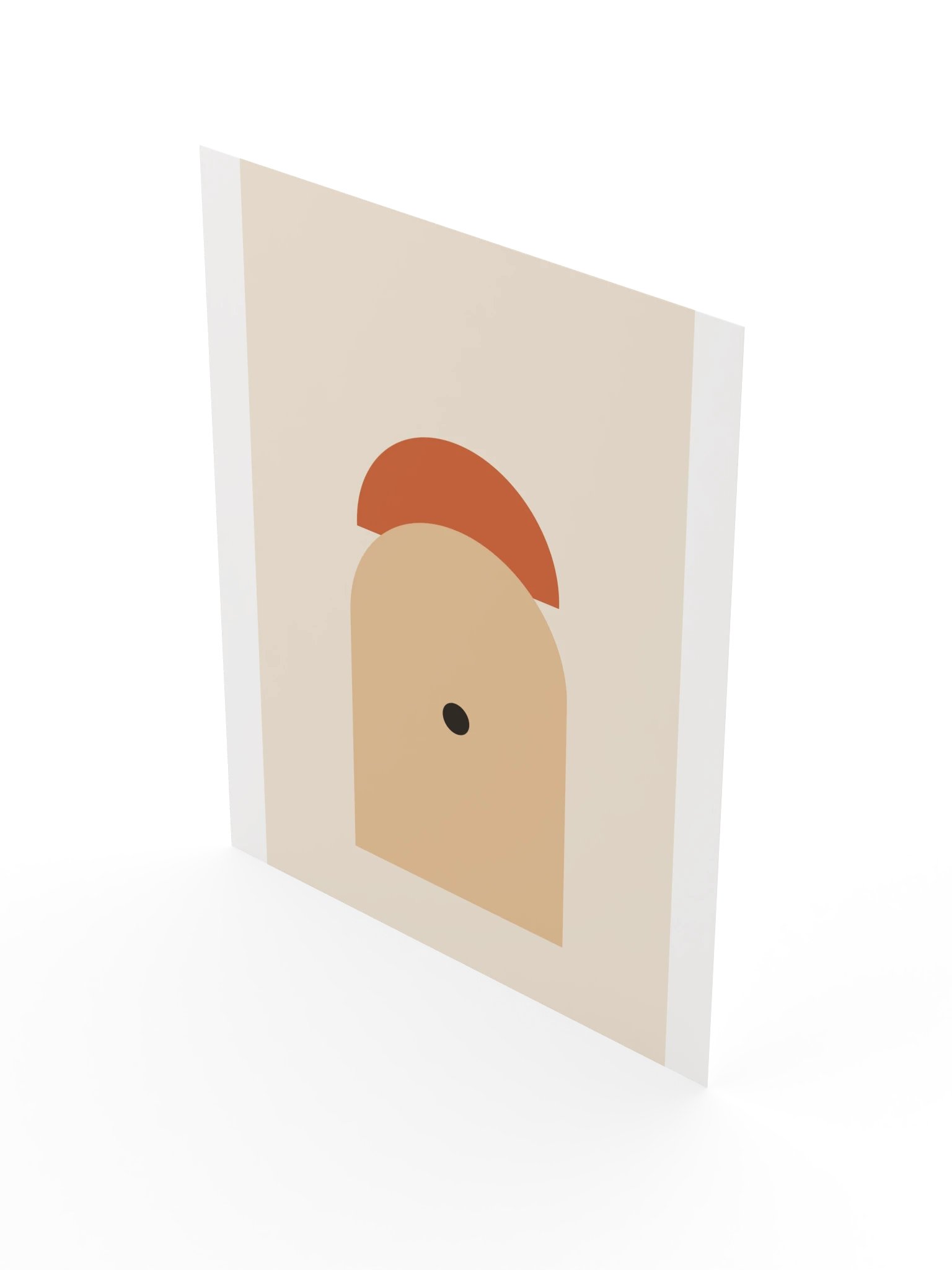 Terracotta Sun Arch Print | Abstract Bathroom Wall Art product image (5)