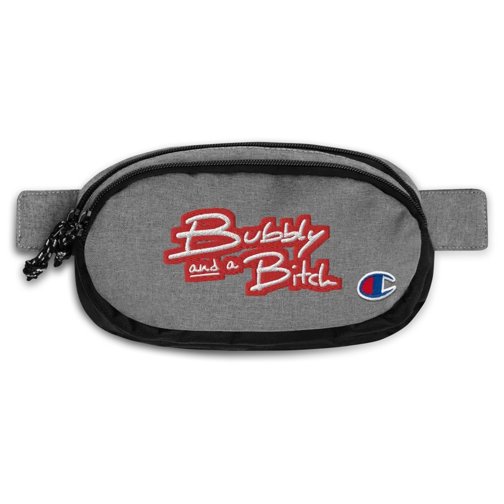 Bubbly and a B (red bubble design 2) champion fanny pack product image (1)