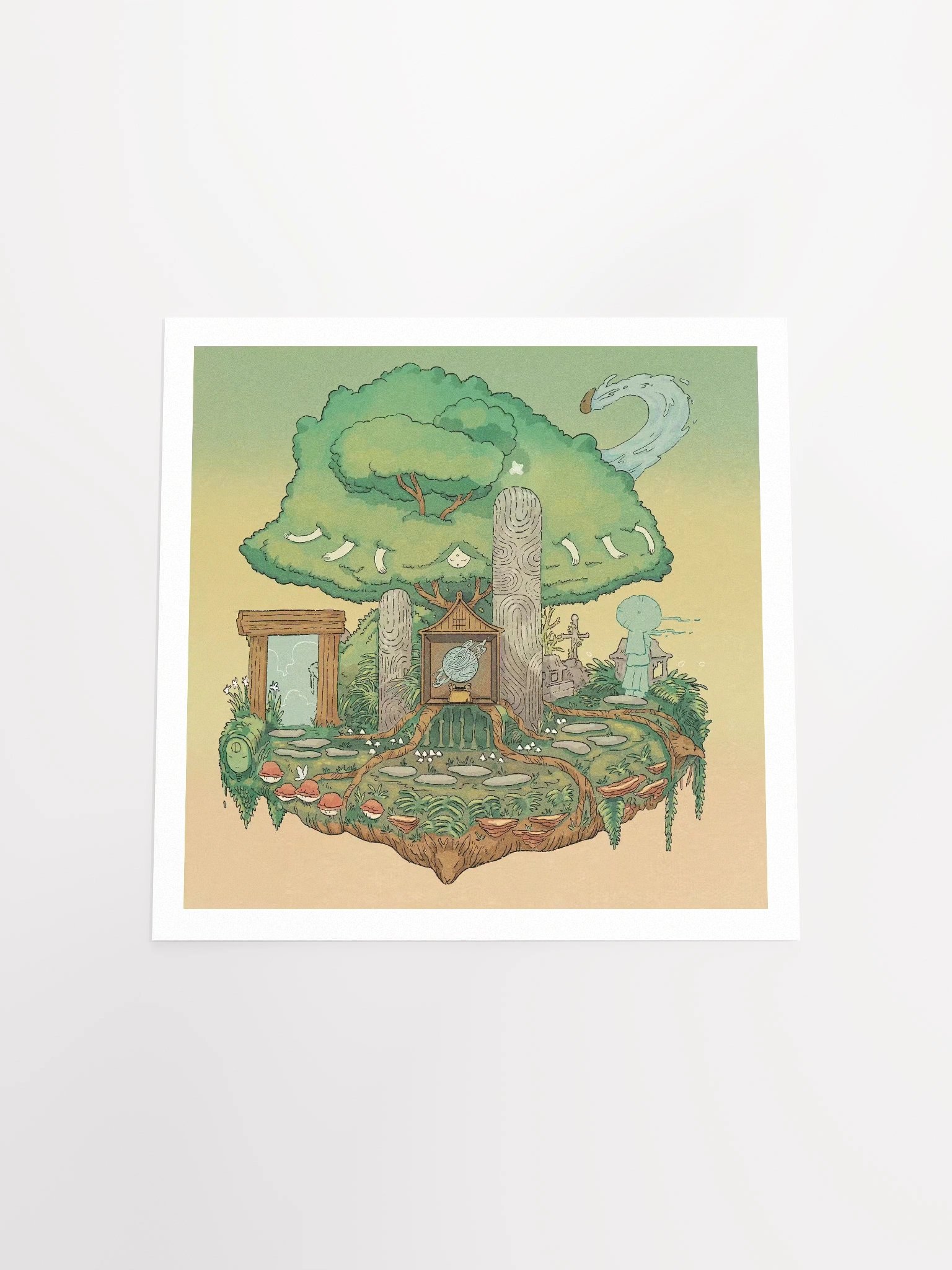 here (not rly) there - art print [back] product image (12)