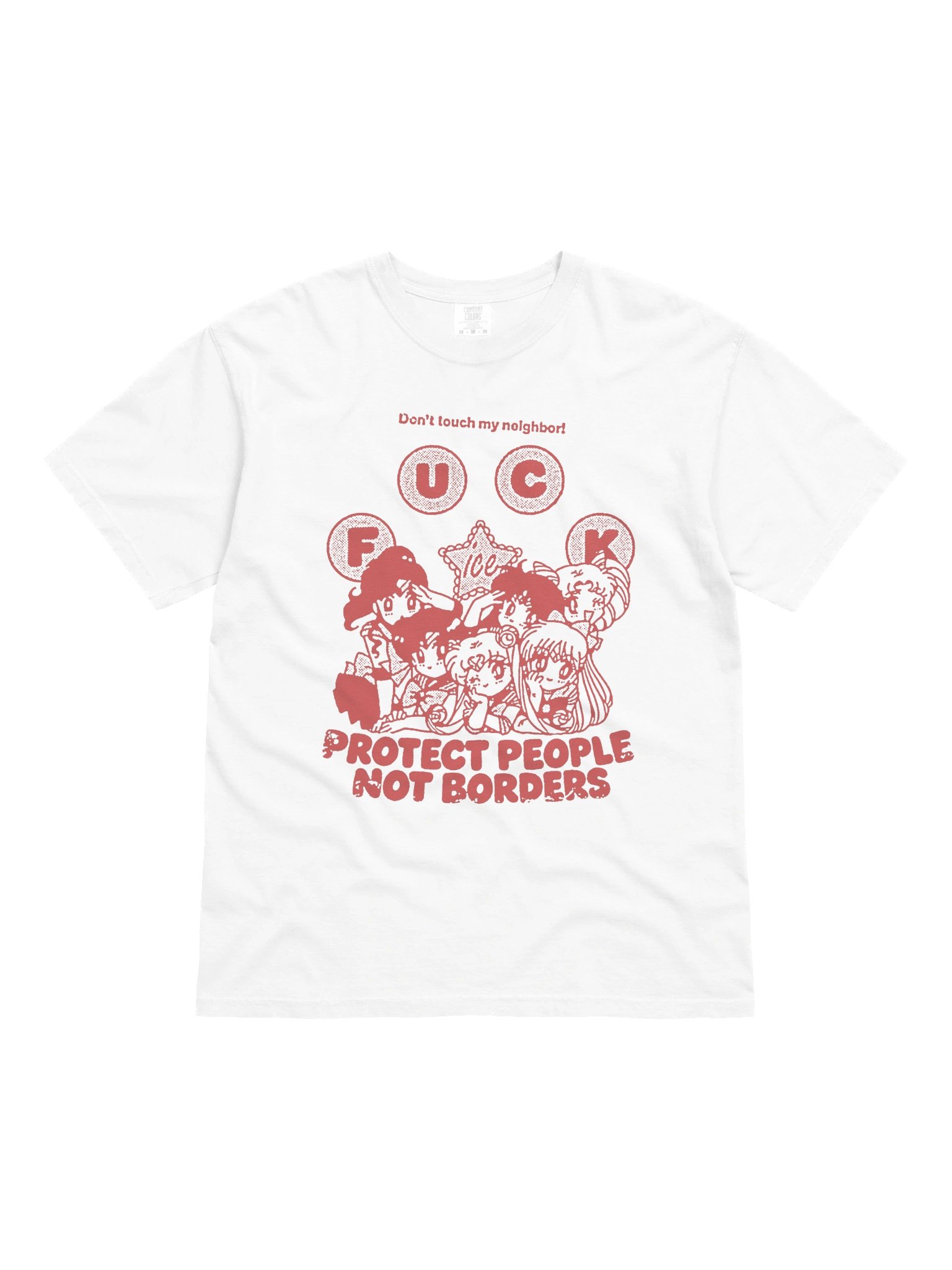 PROTECT ! T-shirt. front white vers. product image (1)