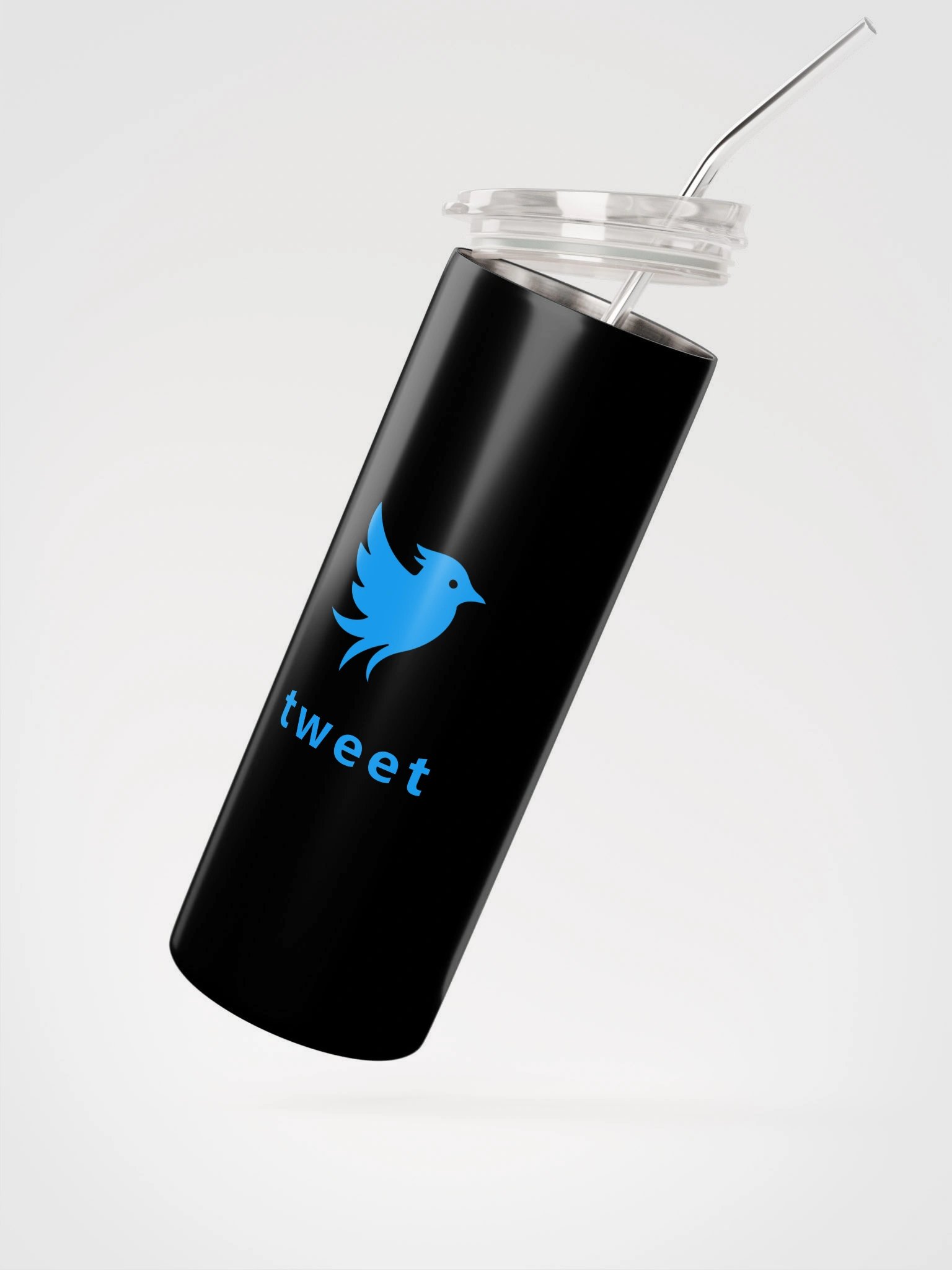 Tweet Logo - Black Stainless Steel Tumbler product image (2)