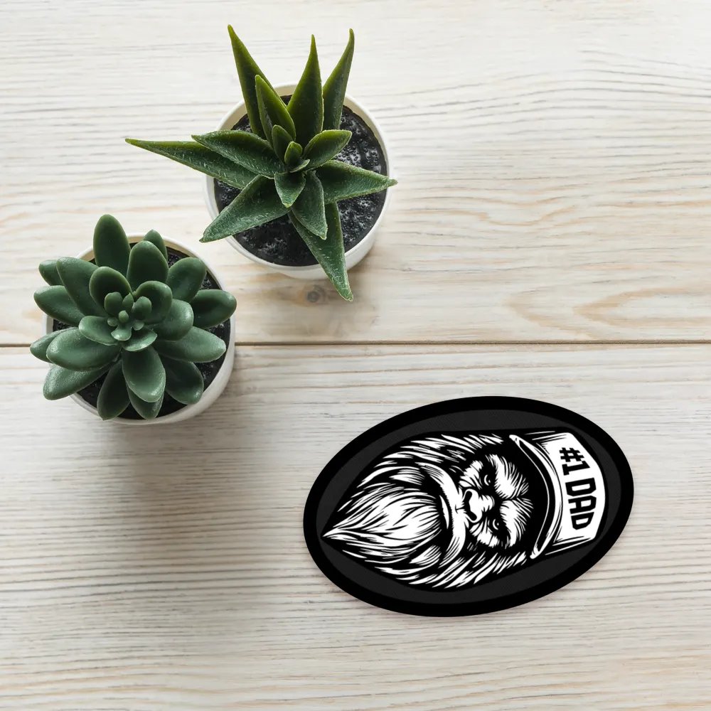 #1 DAD EMBROIDERED PATCH product image (3)