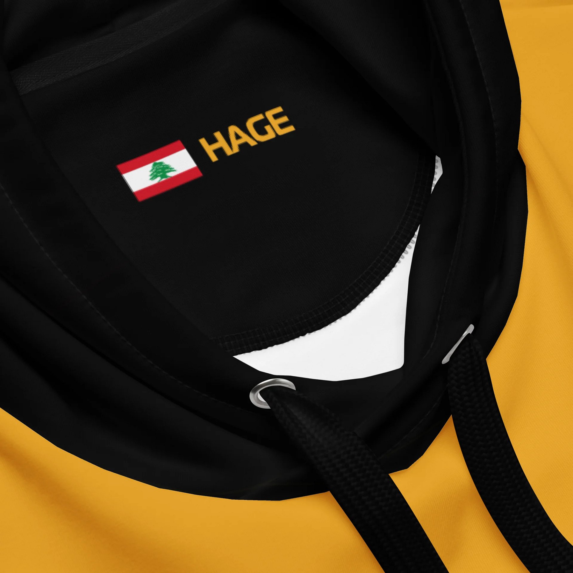 Hage - Yellow Hoodie Personalized product image (4)