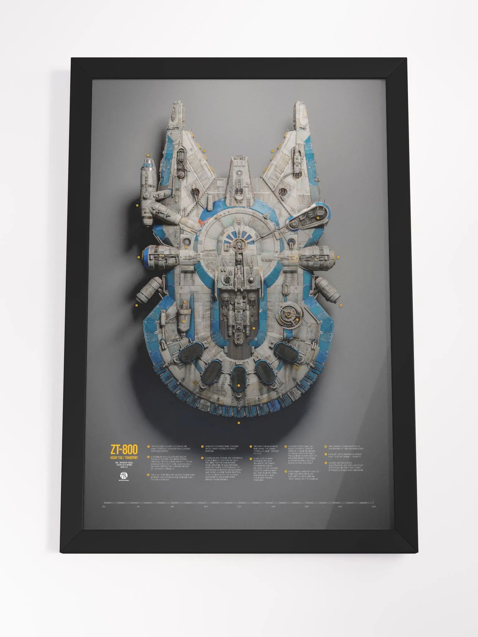 Poster - ZT-800 - Spaceship Overview Series product image (4)