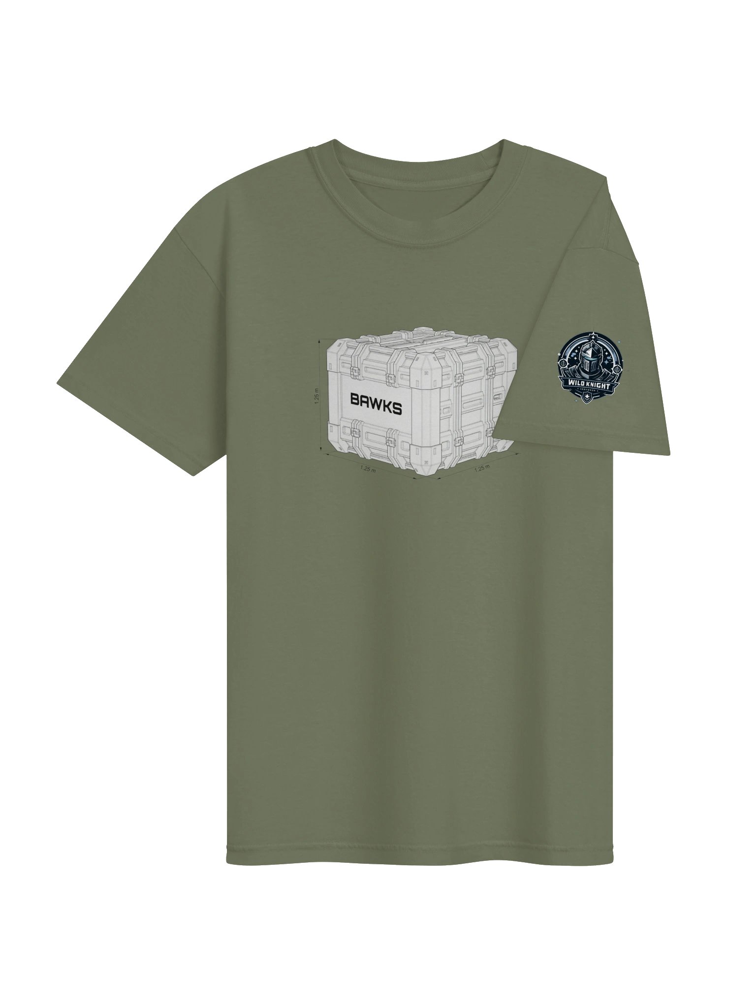 BAWKS – 1.25 m Cargo Box Schematic Tee with WILDKNIGHT Brand product image (4)