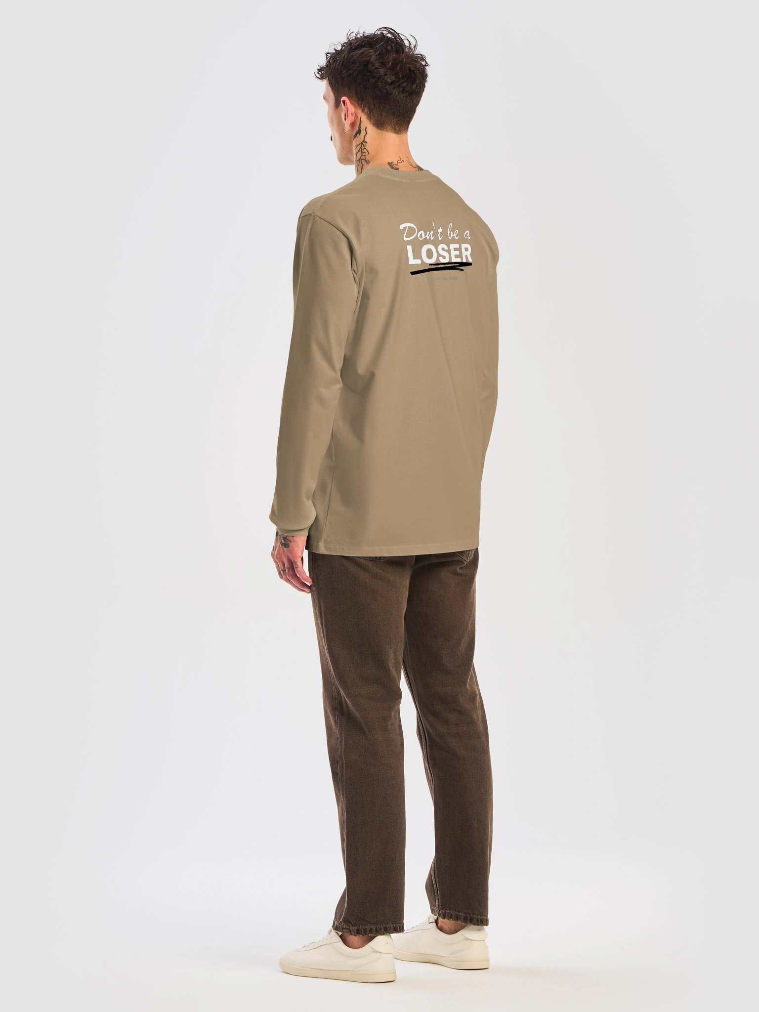unisex cotton long sleeve (tan) product image (8)