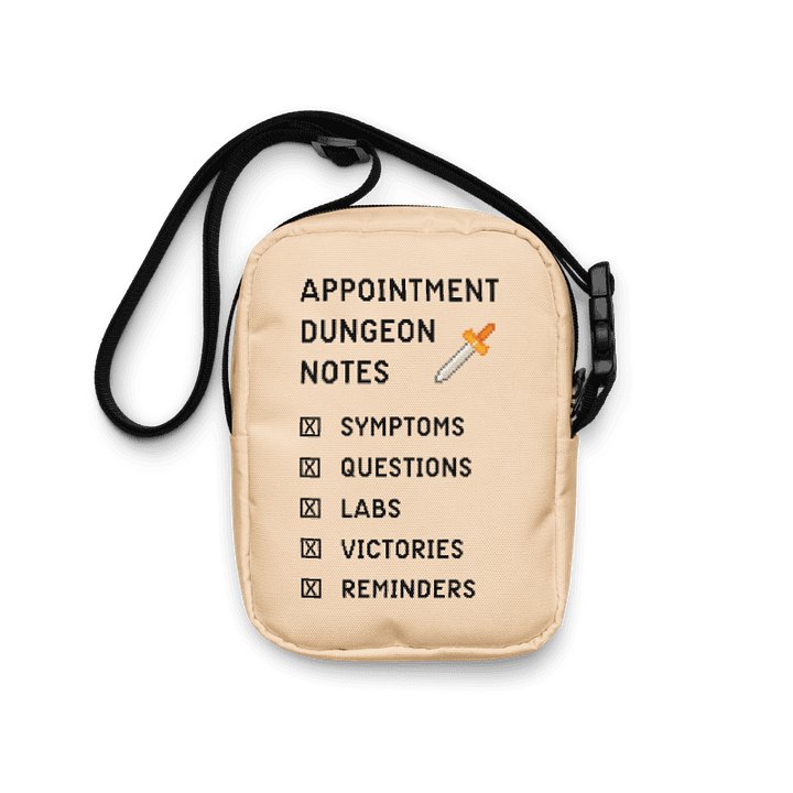 Appointment Dungeon Notes Crossbody Bag | Chronic Illness Essentials Bag product image (1)