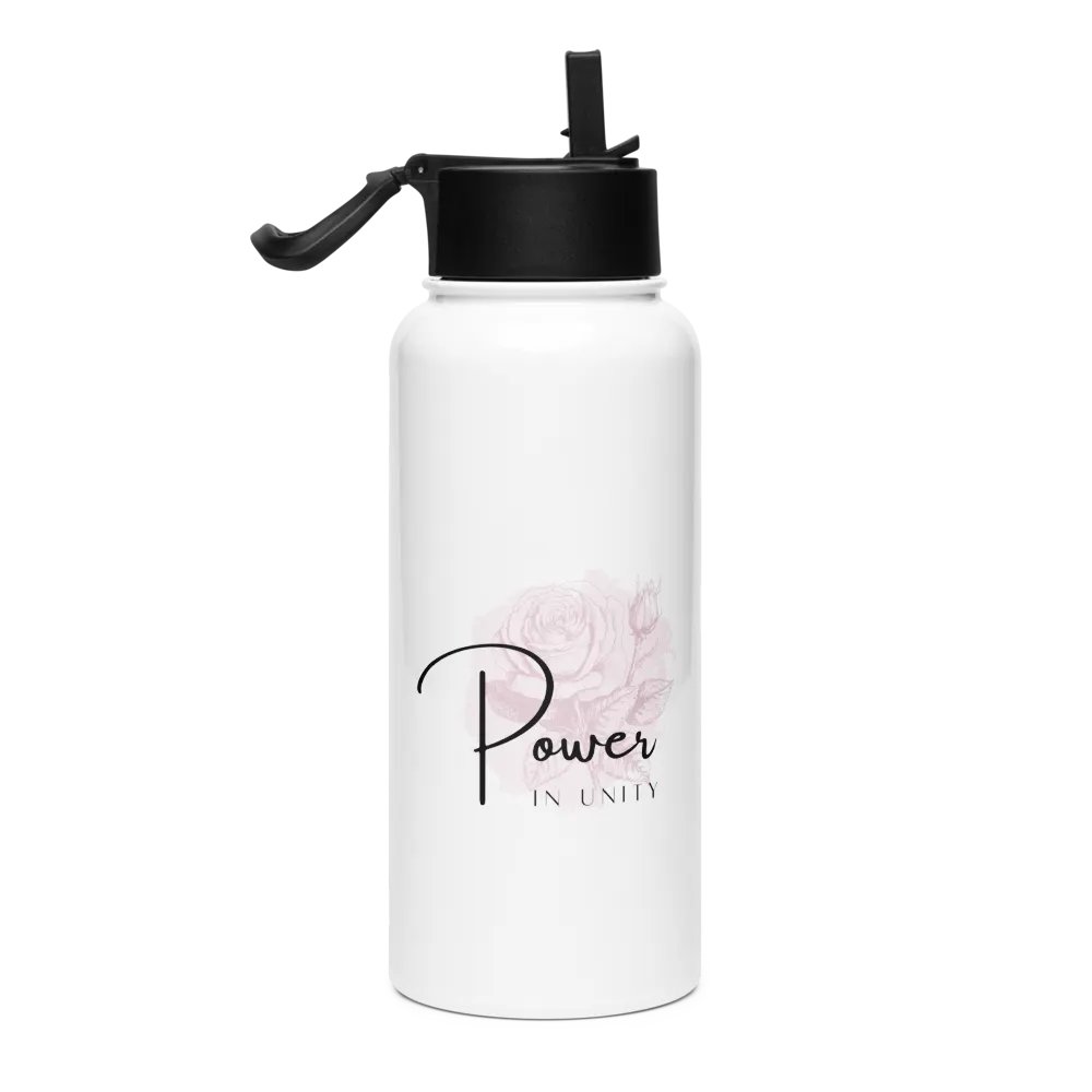 Stainless Steel Water Bottle with a Straw Lid SWFB0130 product image (2)