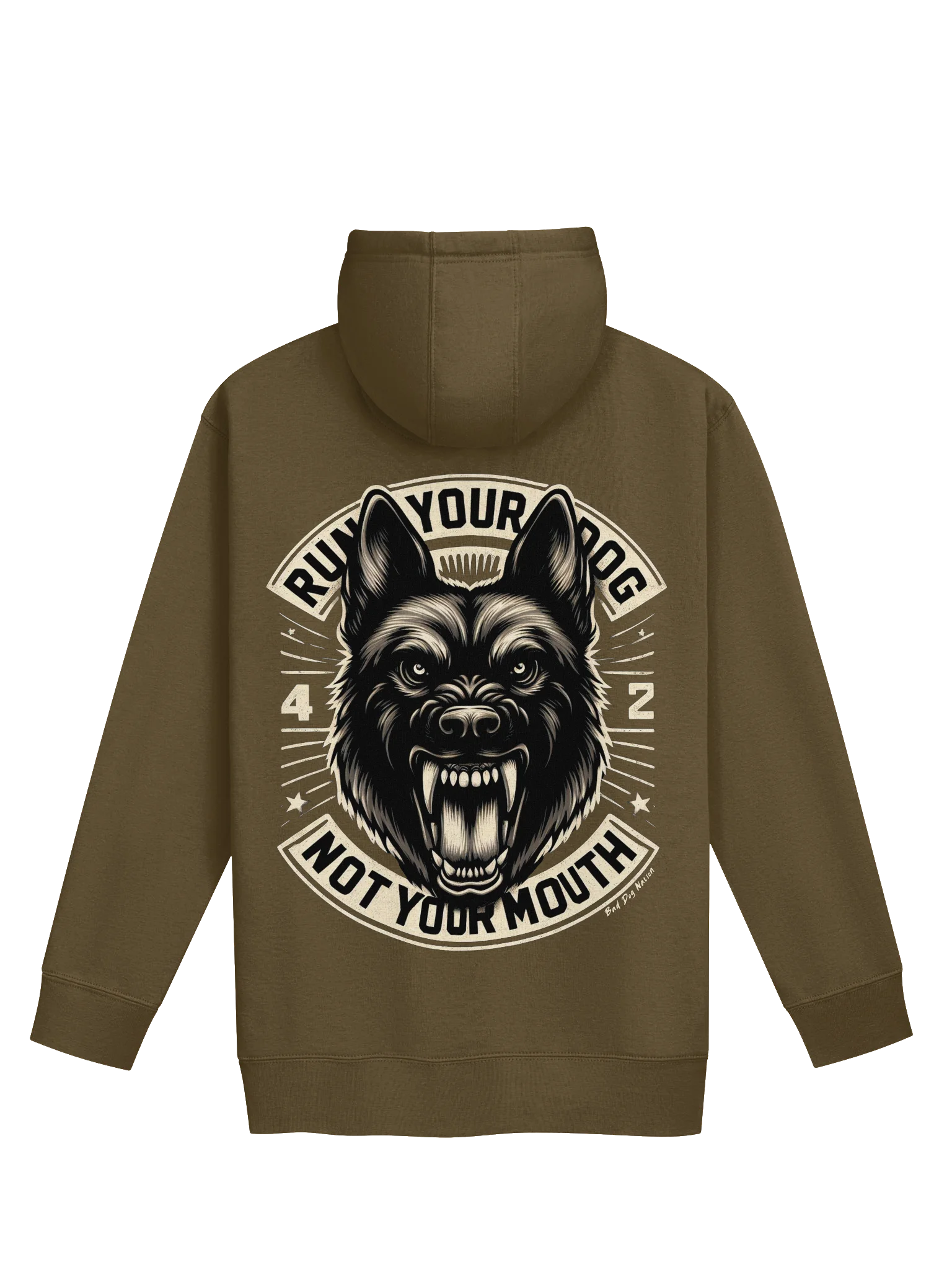 Run Your Dog Not Your Mouth - Premium Adult Unisex Hoodie **New Larger Image product image (1)