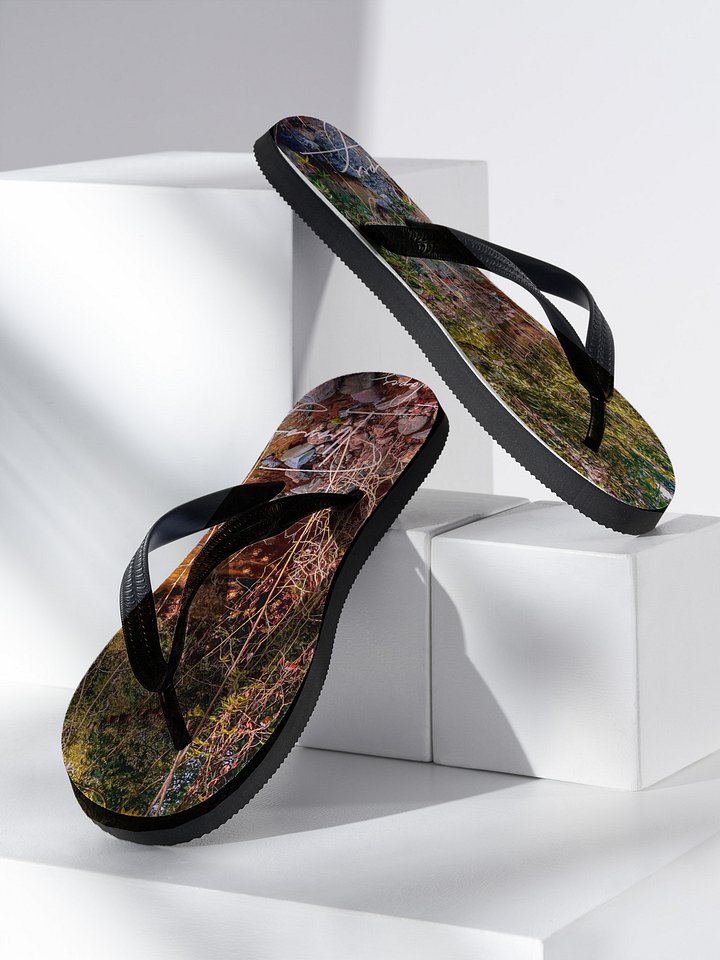Serene Stream Custom Flip-Flops product image (2)