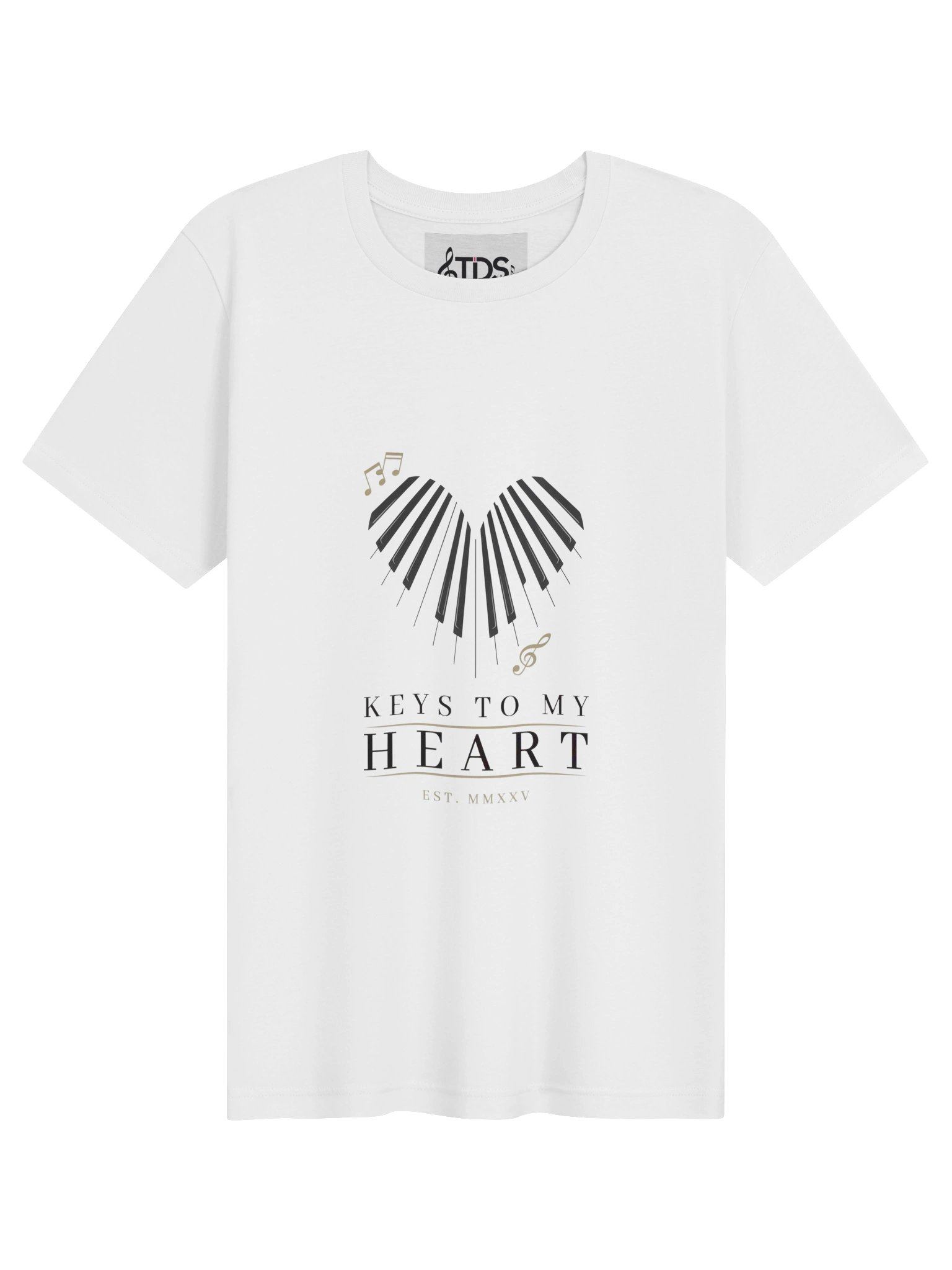 Keys to My Heart Music Graphic Tee product image (2)