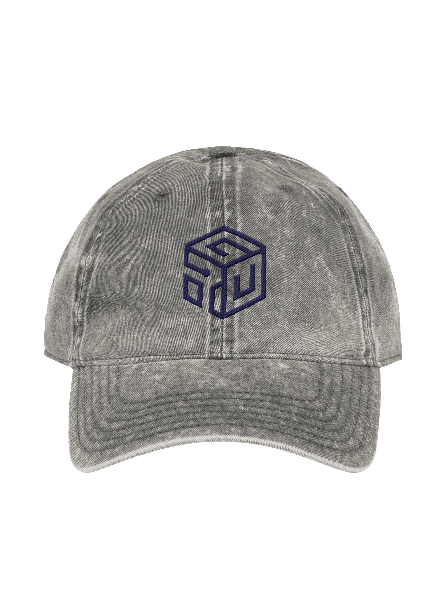 Otto Vintage Wash Dad Hat — Isometric Maze Cube product image (3)