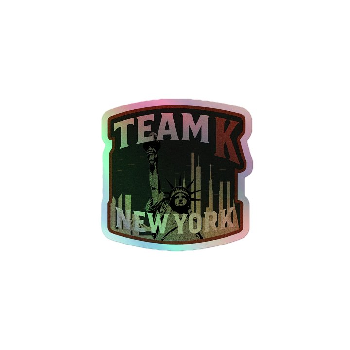 Team K New York HOLOGRAPHIC" STICKERS product image (1)