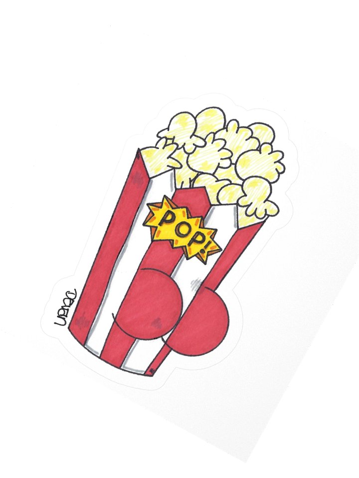 Butts: Popcorn Sticker product image (2)