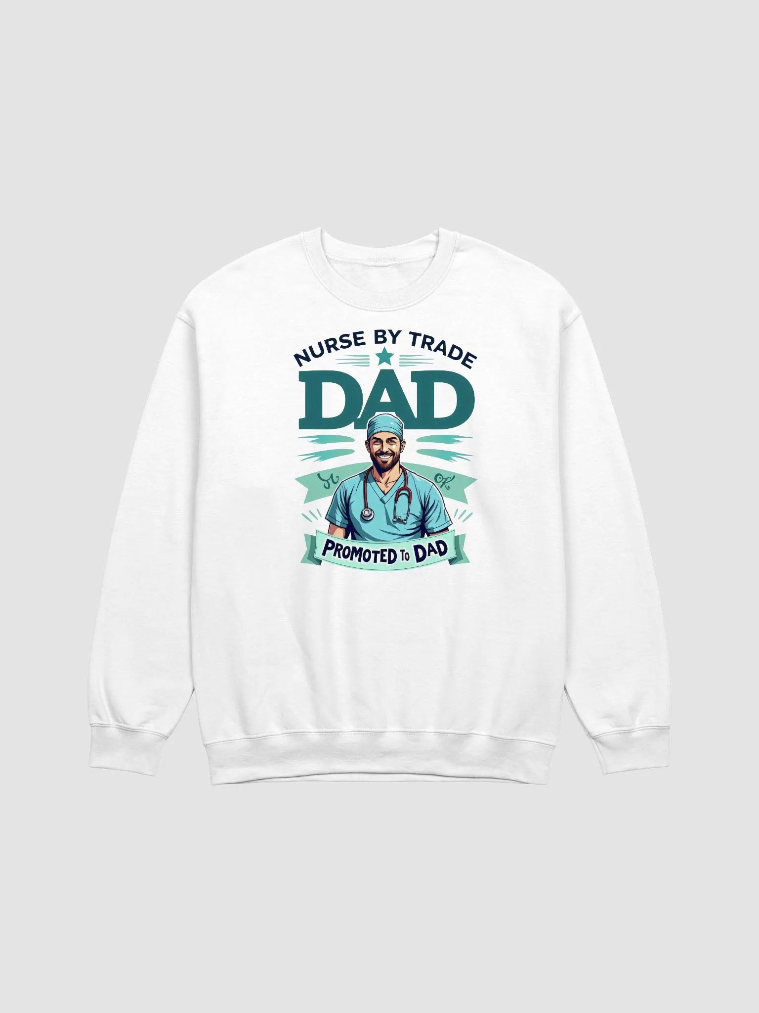 Promoted to Dad - Nurse Edition Crewneck Sweatshirt product image (2)