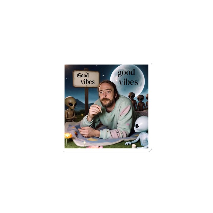 Whimsical Alien Encounter Die-Cut Magnets product image (1)