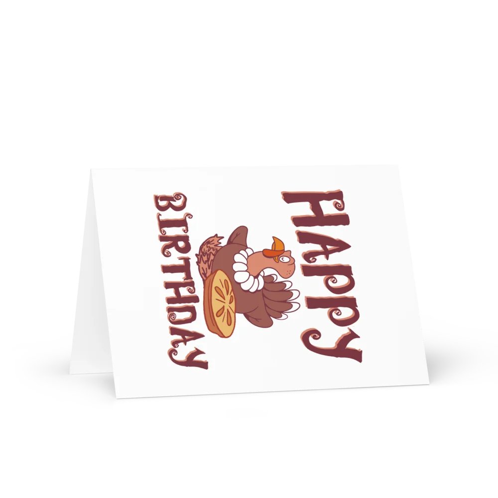 Happy Birthday (Thanksgiving) Birthday Card 5" x 7" product image (1)