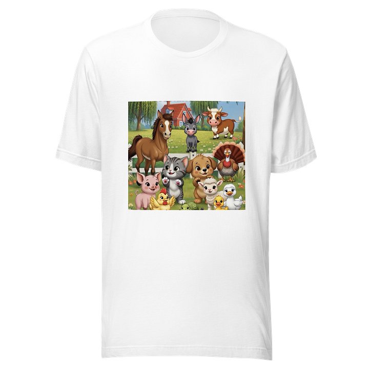 Women’s Nursery Rhyme Farm Animal T-shirt product image (1)